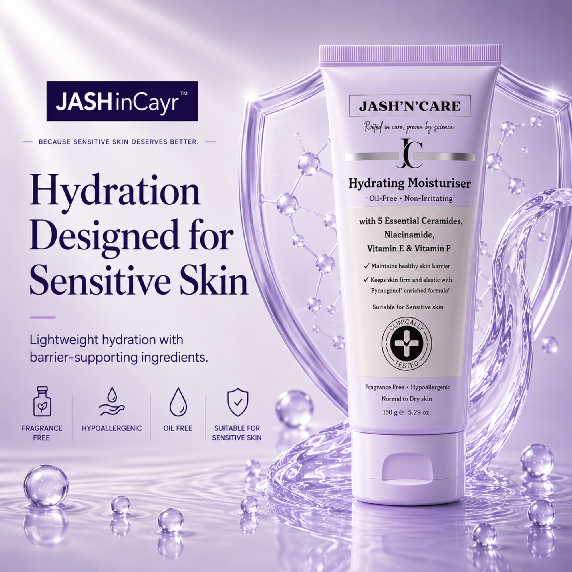 Hydrating Face Moisturizer, for Noraml to Dry Sensitive Skin